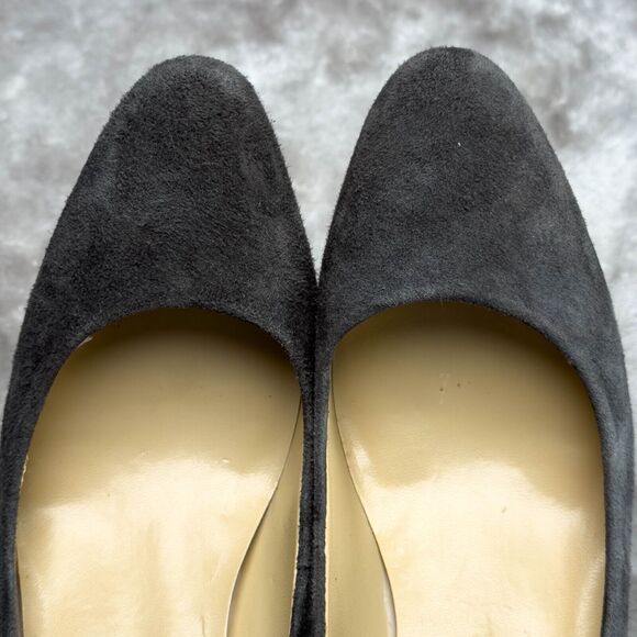 Ralph Lauren Gray Suede Almond Toe Pumps Heels Womens Size 7.5 - Picture 16 of 16